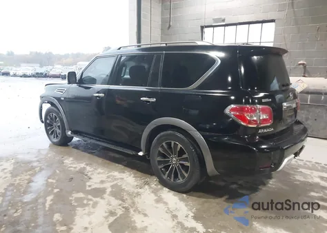 2017 Nissan Armada Platinum from USA, damaged, VIN JN8AY2NF1H9302009